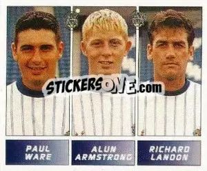 Sticker Paul Ware / Alun Armstrong / Richard Landon - Football League 96 - Panini