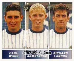 Sticker Paul Ware / Alun Armstrong / Richard Landon - Football League 96 n. 417 - Panini