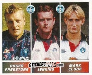Figurina Roger Freestone / Steve Jenkins / Mark Clode - Football League 96 n. 418 - Panini