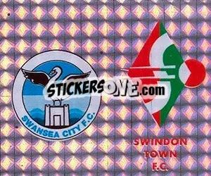 Figurina Badge (Swansea City - Swindon Town ) - Football League 96 - Panini