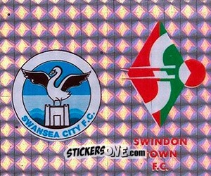 Sticker Badge (Swansea City - Swindon Town ) - Football League 96 n. 421 - Panini