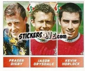 Cromo Fraser Digby / Jason Drysdale / Kevin Horlock - Football League 96 - Panini