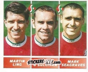 Sticker Martin Ling / Wayne O'Sullivan / Mark Seagraves - Football League 96 n. 424 - Panini