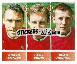 Sticker Shaun Taylor / Paul Bodin / Dean Hooper - Football League 96 - Panini