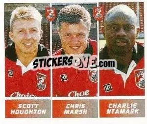 Cromo Scott Houghton / Chris Marsh / Charlie Ntamark - Football League 96 - Panini
