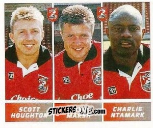 Sticker Scott Houghton / Chris Marsh / Charlie Ntamark - Football League 96 - Panini