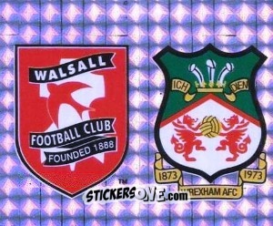 Sticker Badge (Walsall - Wrexham ) - Football League 96 n. 430 - Panini