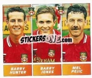 Sticker Barry Hunter / Barry Jones / Mel Pejic - Football League 96 - Panini