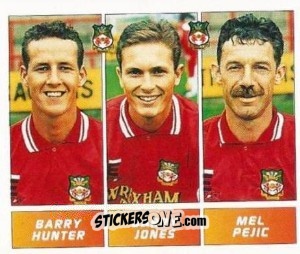 Sticker Barry Hunter / Barry Jones / Mel Pejic - Football League 96 n. 433 - Panini