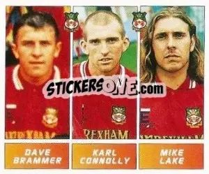 Cromo Dave Brammer / Karl Connelly / Mike Lake - Football League 96 - Panini