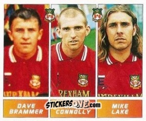 Sticker Dave Brammer / Karl Connelly / Mike Lake - Football League 96 n. 434 - Panini