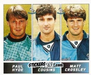 Sticker Paul Hyde / Jason Cousins / Matt Crossley - Football League 96 - Panini