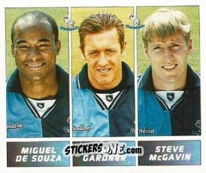 Cromo Miguel De Souza / Simon Gardner / Steve Mcgavin - Football League 96 - Panini