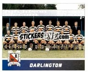 Figurina Darlington - Football League 96 - Panini