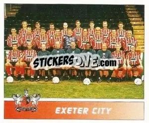 Figurina Exeter City - Football League 96 - Panini