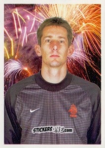 Sticker Edwin van der Sar (Portrait) - Oranje Kampioen! n. 5 - Panini