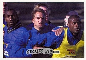 Sticker Frank De Boer in training