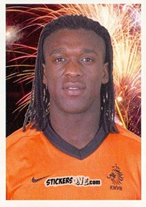 Sticker Clarence Seedorf (Portrait) - Oranje Kampioen! n. 41 - Panini