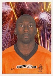 Sticker Jerrel Hasselbaink (Portrait) - Oranje Kampioen! n. 55 - Panini