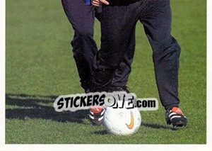 Sticker Marc Overmars in training - Oranje Kampioen! - Panini