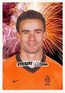 Sticker Marc Overmars (Portrait) - Oranje Kampioen! - Panini