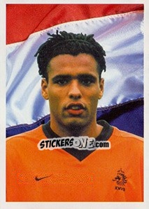 Sticker Pierre Van Hooijdonk (Portrait) - Oranje Kampioen! - Panini