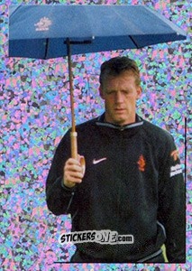Sticker Peter Van Vossen in training - Oranje Kampioen! n. 92 - Panini