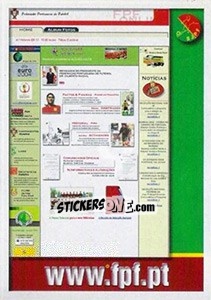 Cromo Web da FPF - A Caminho do Mundial. Força! Portugal - Panini