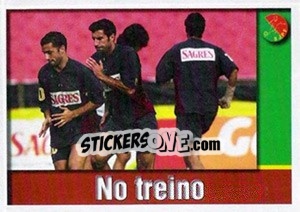 Sticker No treino (Figo, Simão)