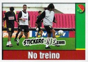 Sticker No treino (Fernando Couto) - A Caminho do Mundial. Força! Portugal n. 32 - Panini