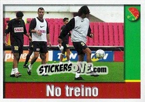 Cromo No treino (Fernando Couto) - A Caminho do Mundial. Força! Portugal - Panini