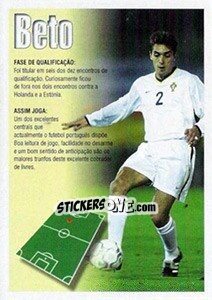 Sticker Beto (descrição) - A Caminho do Mundial. Força! Portugal - Panini