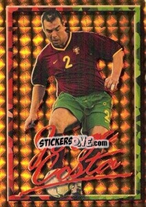 Sticker Jorge Costa no movimento - A Caminho do Mundial. Força! Portugal n. 61 - Panini