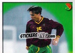 Sticker Fernando Meira no jogo - A Caminho do Mundial. Força! Portugal n. 70 - Panini