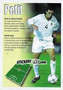 Sticker Petit (descrição) - A Caminho do Mundial. Força! Portugal n. 76 - Panini