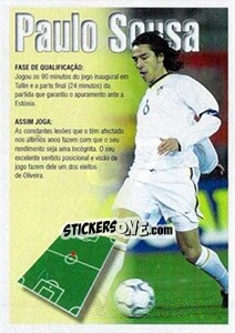 Sticker Paulo Sousa (descrição) - A Caminho do Mundial. Força! Portugal - Panini