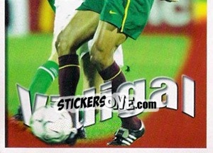 Sticker Vidigal no jogo - A Caminho do Mundial. Força! Portugal n. 96 - Panini