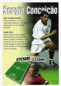 Sticker Sergio Conceição (descrição) - A Caminho do Mundial. Força! Portugal - Panini