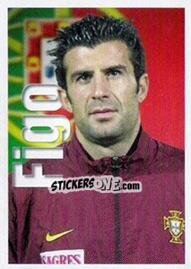 Sticker Figo (Portrait) - A Caminho do Mundial. Força! Portugal n. 107 - Panini