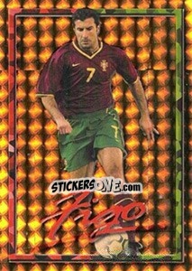 Sticker Figo no movimento - A Caminho do Mundial. Força! Portugal n. 109 - Panini