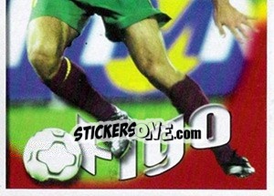Sticker Figo no jogo - A Caminho do Mundial. Força! Portugal - Panini