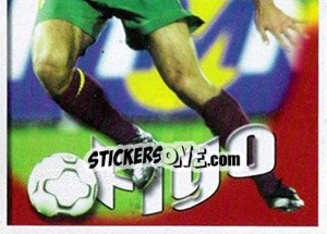 Sticker Figo no jogo - A Caminho do Mundial. Força! Portugal n. 111 - Panini