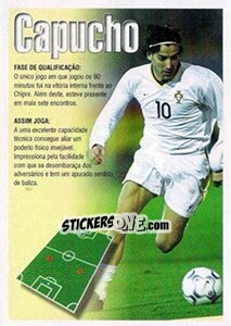 Sticker Capucho (descrição) - A Caminho do Mundial. Força! Portugal n. 113 - Panini