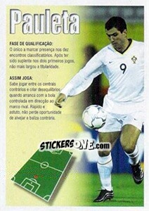 Sticker Pauleta (descrição) - A Caminho do Mundial. Força! Portugal n. 128 - Panini