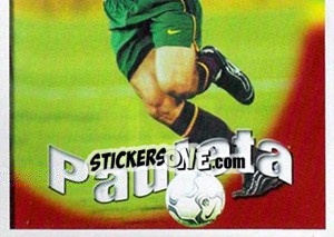 Sticker Pauleta no jogo - A Caminho do Mundial. Força! Portugal n. 131 - Panini