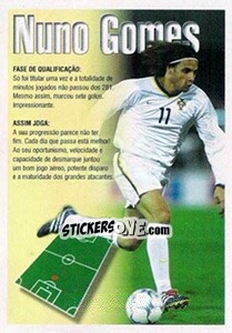 Figurina Nuno Gomes (descrição) - A Caminho do Mundial. Força! Portugal - Panini