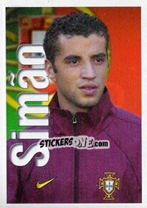 Cromo Simão (Portrait) - A Caminho do Mundial. Força! Portugal n. 140 - Panini
