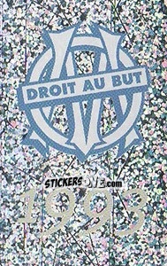 Cromo Ecusson Olympique de Marseille 1993