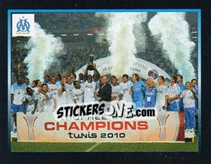 Figurina Trophée des Champions le 28 juillet 2010 - Olympique De Marseille 2011-2012 - Panini