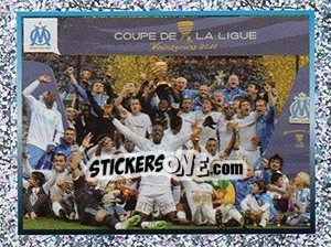 Sticker Equipe (Coupe de la Ligue) - Olympique De Marseille 2011-2012 - Panini